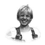 Childhood portrait of Nana Gade.